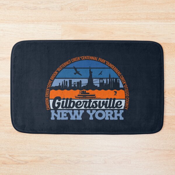 Item preview, Gilbertsville New York Sunset Retro Vintage Local Pride Logo designed and sold by CRHPOD20.