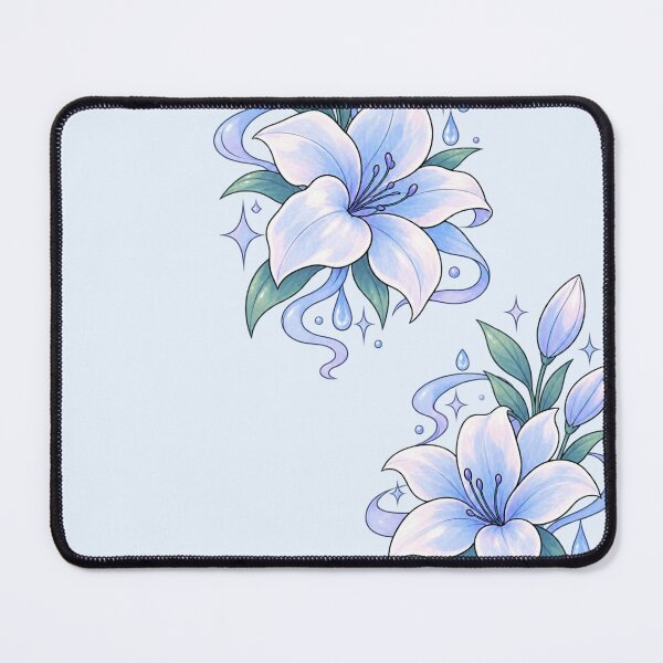 Item preview, Blue Lily Floral Design – Pastel Botanical Flower designed and sold by LoreliNLi.