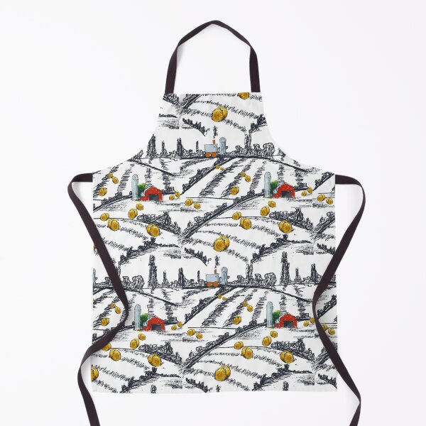 Item preview, Farmland doodle designed and sold by Ginger Tea Studio.
