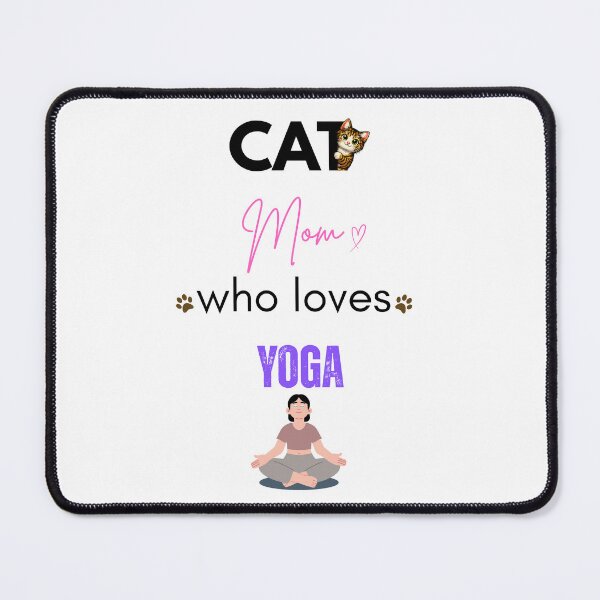 Item preview, Cat Mom Who Loves Yoga designed and sold by PawFitt.