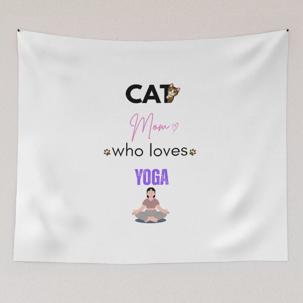 Item preview, Cat Mom Who Loves Yoga designed and sold by PawFitt.