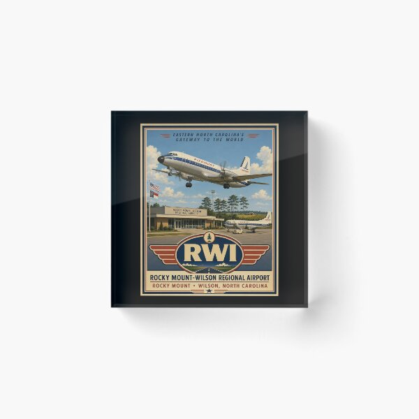 Item preview, Rocky Mount–Wilson Regional Airport RWI – Vintage Piedmont Airlines designed and sold by RetroAviation.