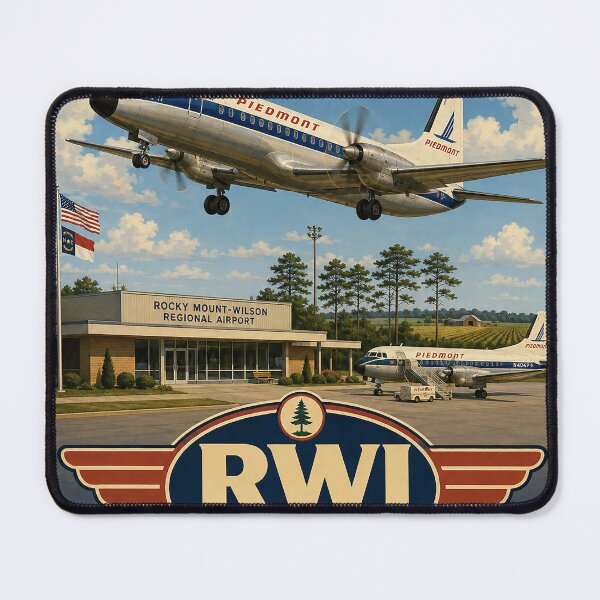Item preview, Rocky Mount–Wilson Regional Airport RWI – Vintage Piedmont Airlines designed and sold by RetroAviation.
