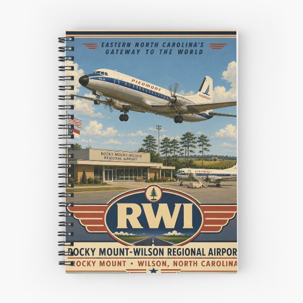 Item preview, Rocky Mount–Wilson Regional Airport RWI – Vintage Piedmont Airlines designed and sold by RetroAviation.