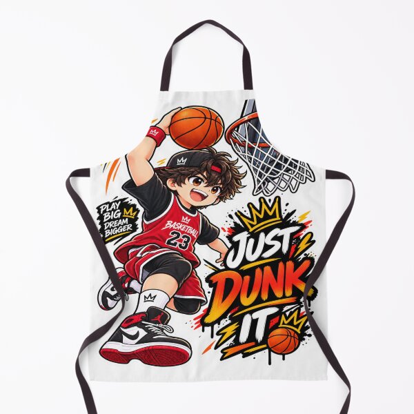 Item preview, Just Dunk It Basketball Anime Boy Sticker | Basketball Player Sports Sticker designed and sold by Genzfirevibes.