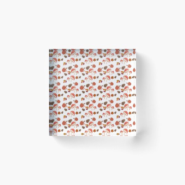 Item preview, Cozy Autumn Seamless Pattern with Mushrooms, Pine Cones, Fall Leaves and Hot Drinks designed and sold by BigDigital.