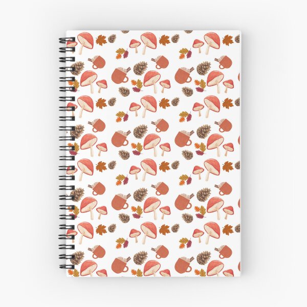 Item preview, Cozy Autumn Seamless Pattern with Mushrooms, Pine Cones, Fall Leaves and Hot Drinks designed and sold by BigDigital.