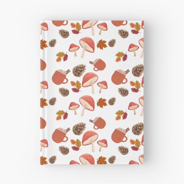 Item preview, Cozy Autumn Seamless Pattern with Mushrooms, Pine Cones, Fall Leaves and Hot Drinks designed and sold by BigDigital.