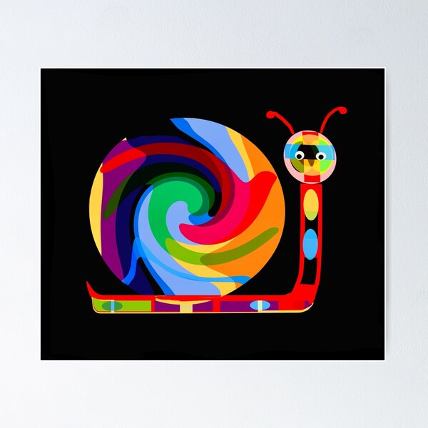 Item preview, Colorful Geometric Snail Design designed and sold by Elaine M Hayward .
