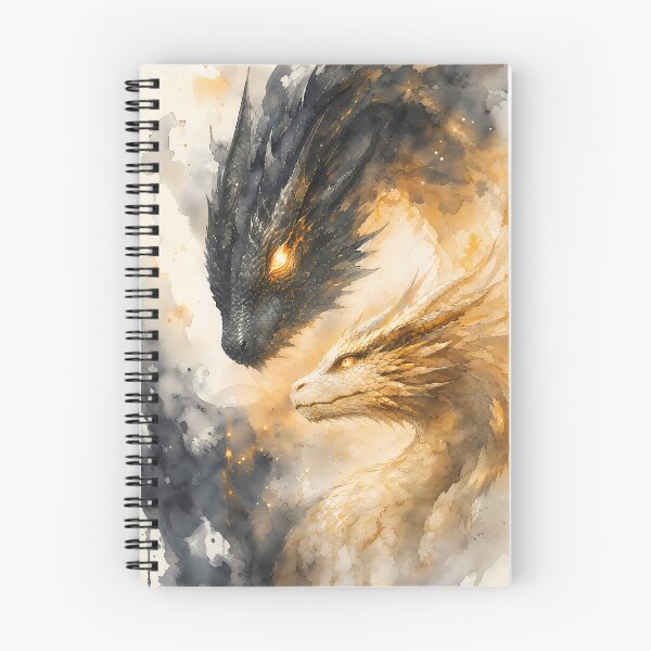 Item preview, Tairn and Andarna Fantasy Dragon Fourth Wing designed and sold by Rising Drake.