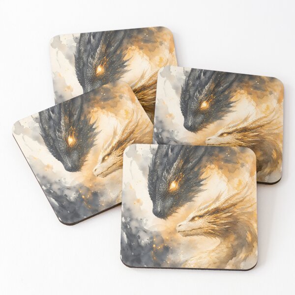 Item preview, Tairn and Andarna Fantasy Dragon Fourth Wing designed and sold by Rising Drake.