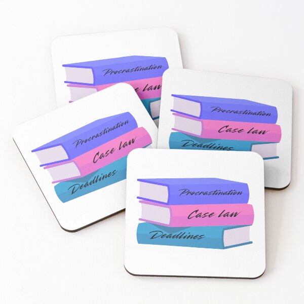 Item preview, Law Student Book Stack – Procrastination, Case Law & Deadlines designed and sold by JusticeForSale.