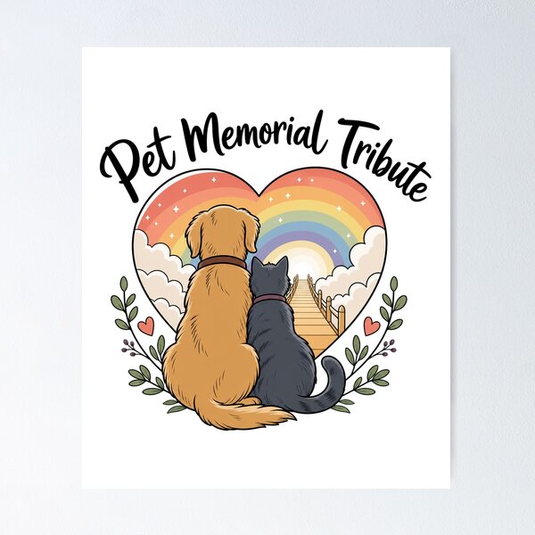 Item preview, Pet Memorial Tribute designed and sold by musthavewords.