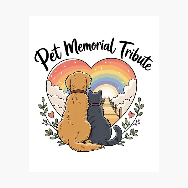 Item preview, Pet Memorial Tribute designed and sold by musthavewords.