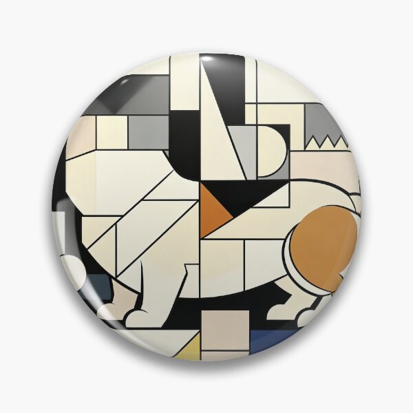 Item preview, cubist animal artwork designed and sold by forget45studio.