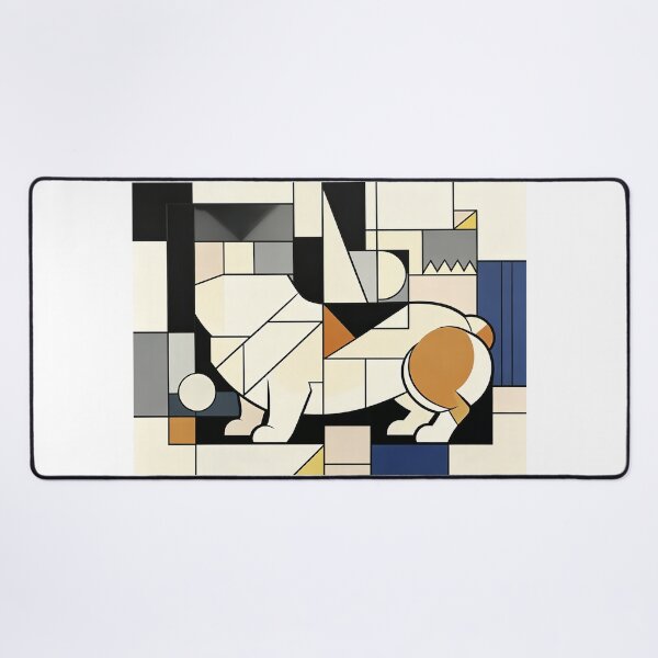 Item preview, cubist animal artwork designed and sold by forget45studio.