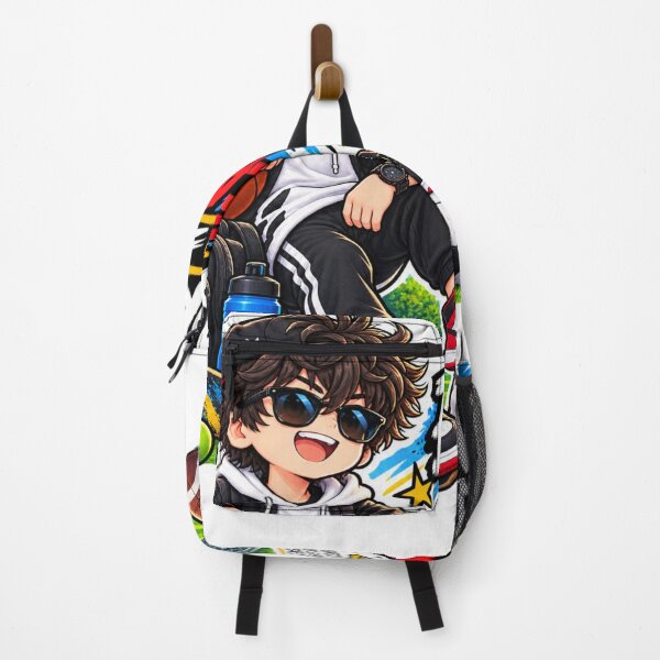 Item preview, Born to Play Sports Anime Boy Sticker | Basketball Soccer Baseball Sports Sticker designed and sold by Genzfirevibes.