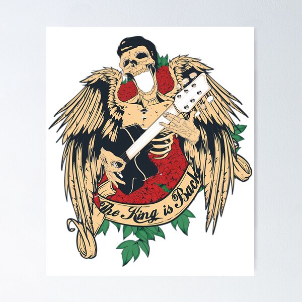 Item preview, King Of Rock N Roll Music Rock Gift For Fan designed and sold by gillet-teanja.