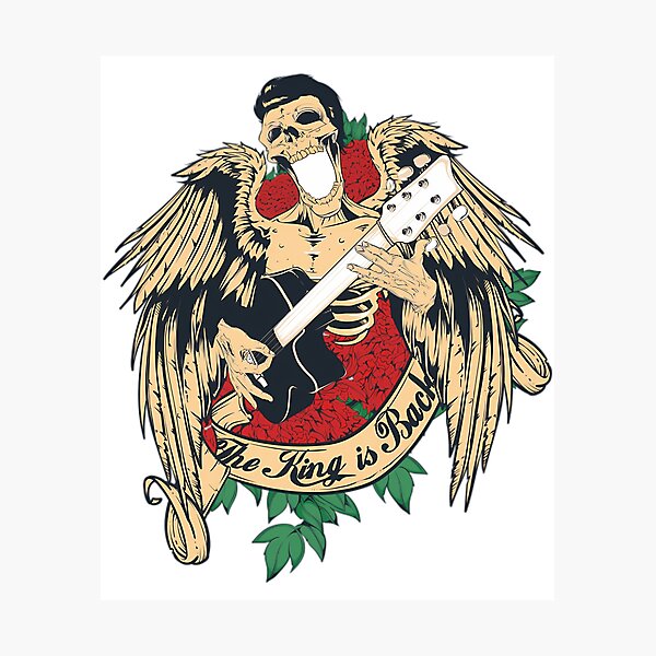 Item preview, King Of Rock N Roll Music Rock Gift For Fan designed and sold by gillet-teanja.