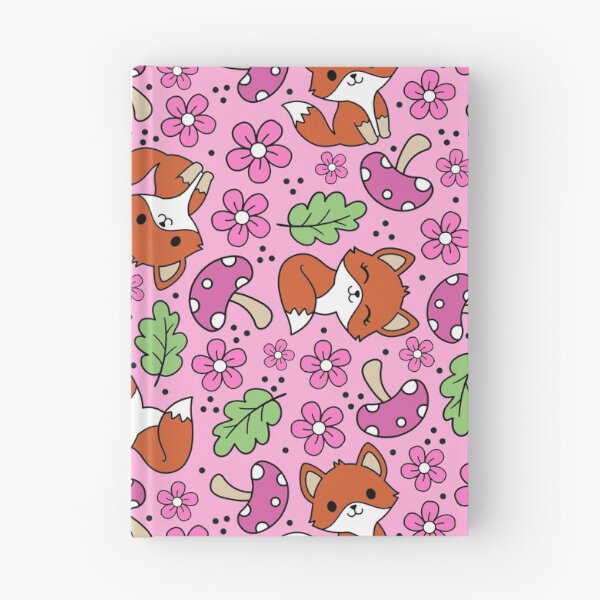Item preview, Fox Friends Floral in Pink  designed and sold by KrisInStitches.