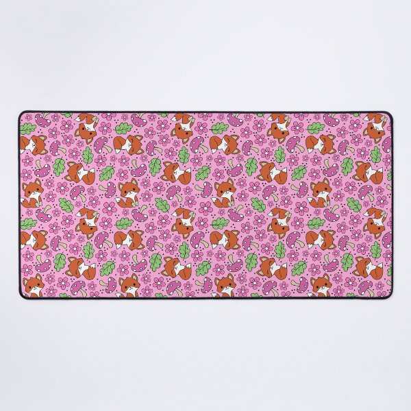 Item preview, Fox Friends Floral in Pink designed and sold by KrisInStitches.