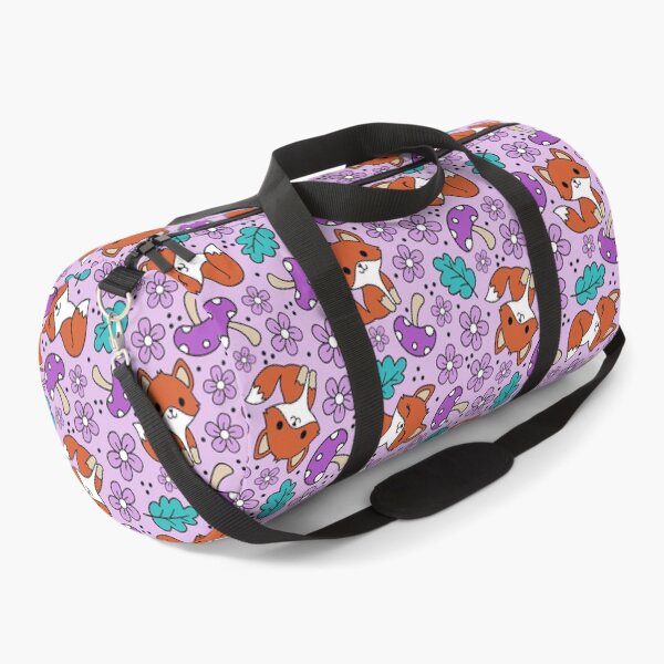 Item preview, Fox Friends Floral in Purple designed and sold by KrisInStitches.
