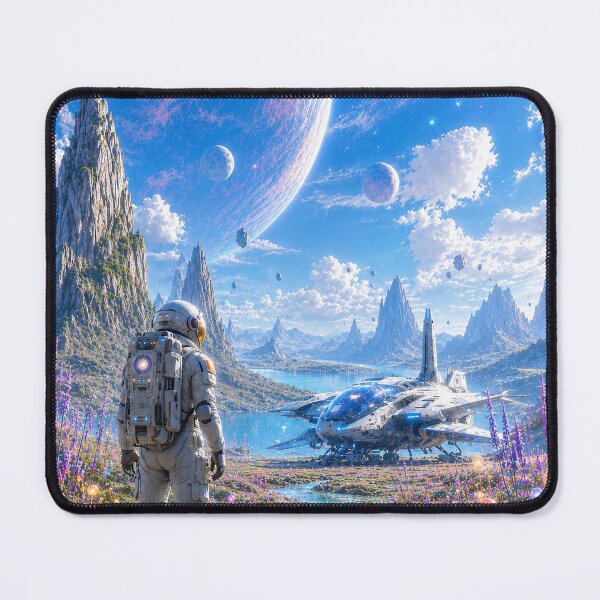 Item preview, Astronaut on an Alien Planet in an Unknown World designed and sold by Pixel Sakura Gallery.