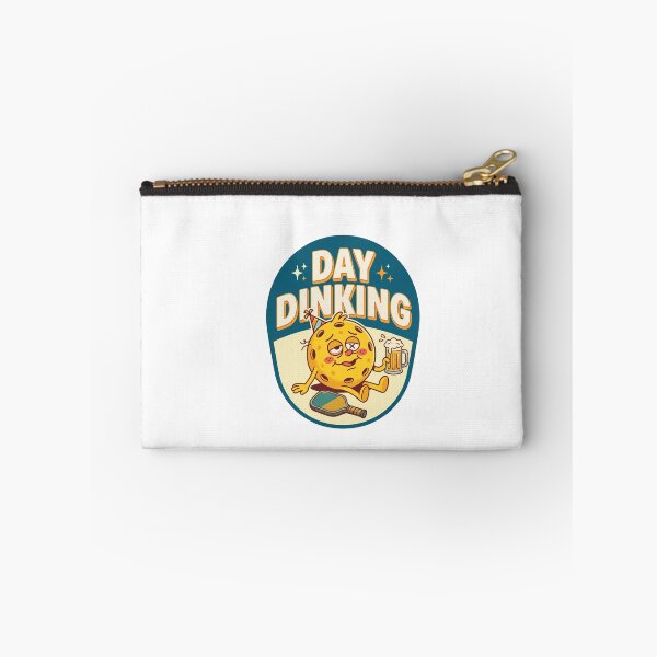 Item preview, Day Dinking Funny Retro Pickleball Beer Mascot designed and sold by randaper.