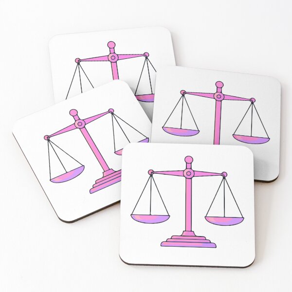 Item preview, Pink & Purple Scales of Justice – Cute Feminine Law Aesthetic designed and sold by JusticeForSale.