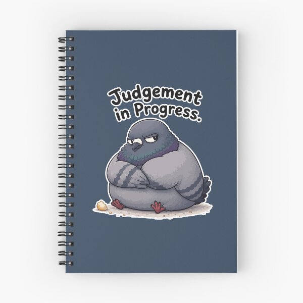 Item preview, Judgmental Pigeon Sticker – “Judgement in Progress” designed and sold by SimplePoDesign.