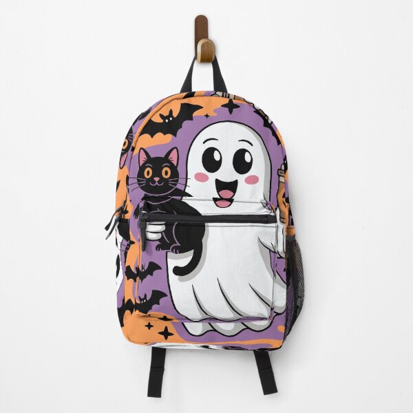 Item preview, Halloween Ghost With Black Cat designed and sold by Horizon-Design.