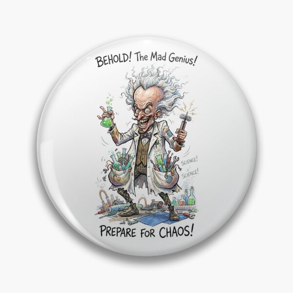 Item preview, Mad Scientist Chemistry Lab Cartoon Illustration designed and sold by jhgjykuo.