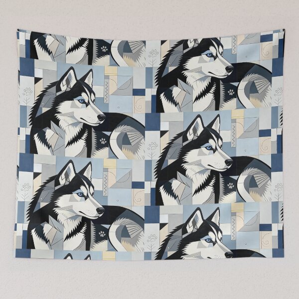 Item preview, cubist animal artwork designed and sold by forget45studio.