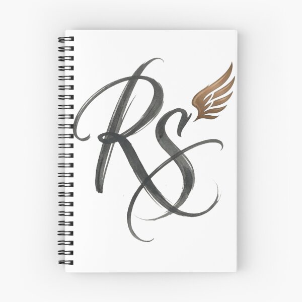 Item preview, RS Monogram Logo with Wings - Elegant Calligraphy Initial designed and sold by RS-Globalist-.