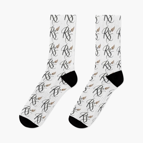 Item preview, RS Monogram Logo with Wings - Elegant Calligraphy Initial designed and sold by RS-Globalist-.