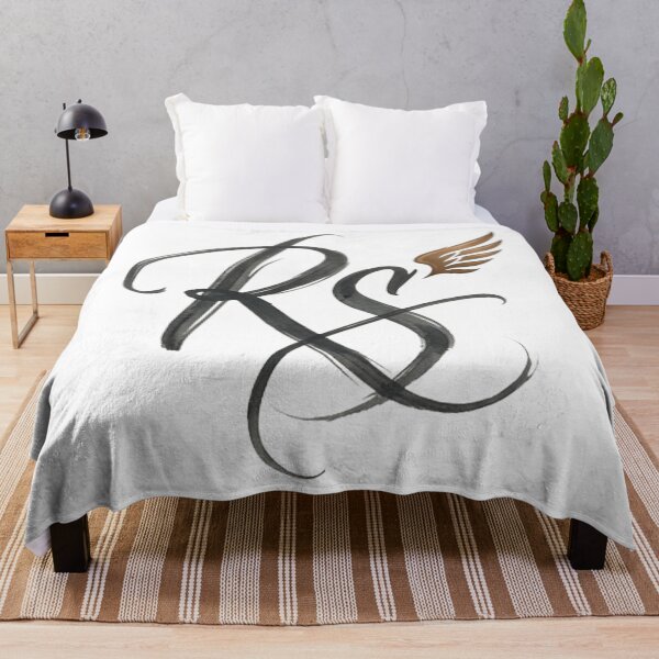 Item preview, RS Monogram Logo with Wings - Elegant Calligraphy Initial designed and sold by RS-Globalist-.