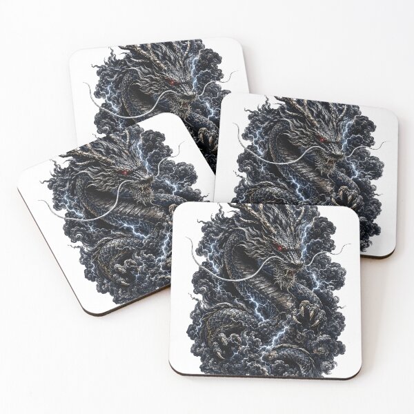 Item preview, Kurai Ryu Dark Dragon - Japanese Thunder Dragon designed and sold by MouradStudio.