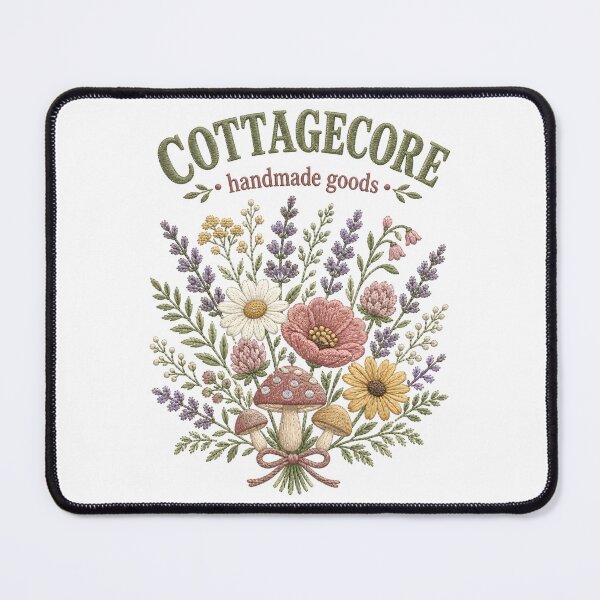 Item preview, Cozy Embroidered Botanical Bouquet Art designed and sold by DoceVaga.