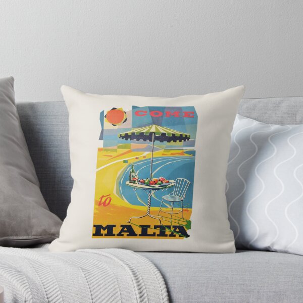 Item preview, Come To Malta Vintage Travel Poster Mid Century Modern designed and sold by Vintagrafica.