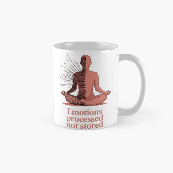 Item preview, Emotions Processed Not Stored Split Scribble for Mindful Living designed and sold by 108stillness.