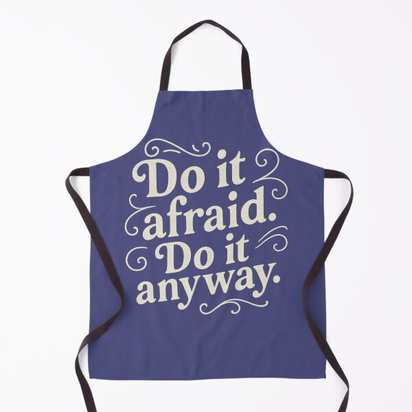 Item preview, Do It Afraid Do It Anyway Motivational Quote Vintage Flourish Art designed and sold by QCena.