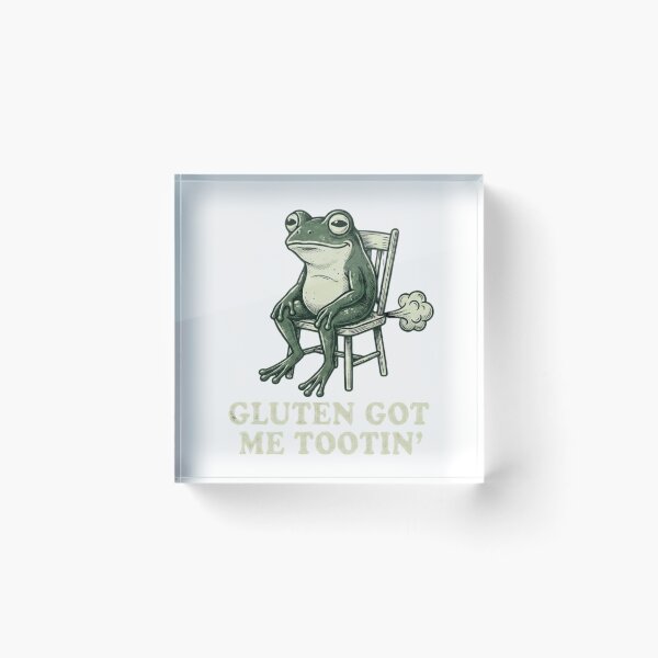 Item preview, Gluten Got Me Tootin’ Funny Frog designed and sold by Waayli.