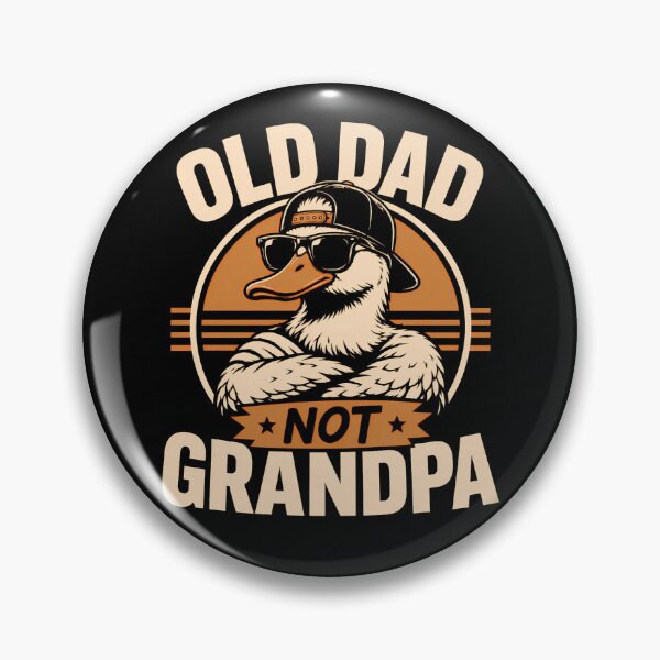 Item preview, Old Dad Not Grandpa – Funny Cool Duck Dad Humor Design designed and sold by PosiMCreations.