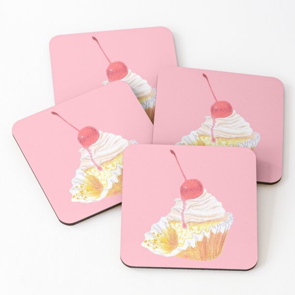 Item preview, Cherry Cupcake - Cherry Blossom Pink BG designed and sold by lavenderXblue.
