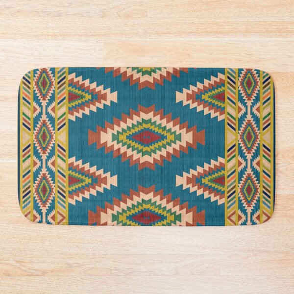 Item preview, Southwestern American Boho Tribal Pattern Area Rug designed and sold by Momoko-Hikaru.