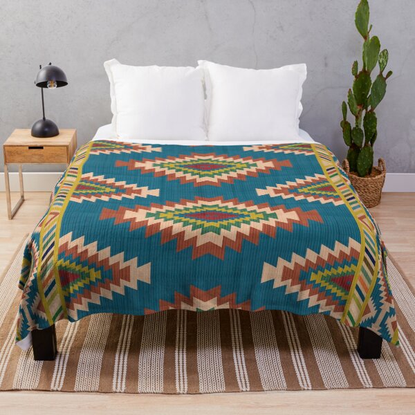 Item preview, Southwestern American Boho Tribal Pattern Area Rug designed and sold by Momoko-Hikaru.