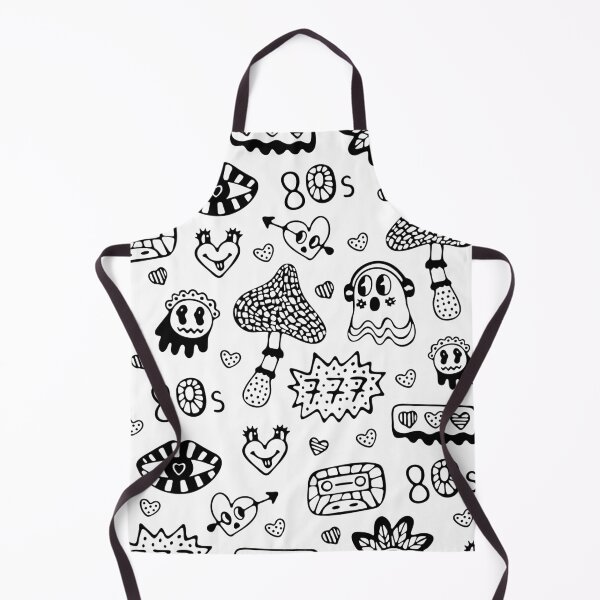 Item preview, Cute black line psychedelic seamless pattern designed and sold by OM-lova.