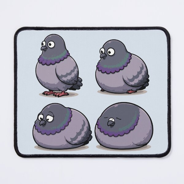 Item preview, Cute Pigeon Expression Sheet Sticker – Funny Bird designed and sold by SimplePoDesign.