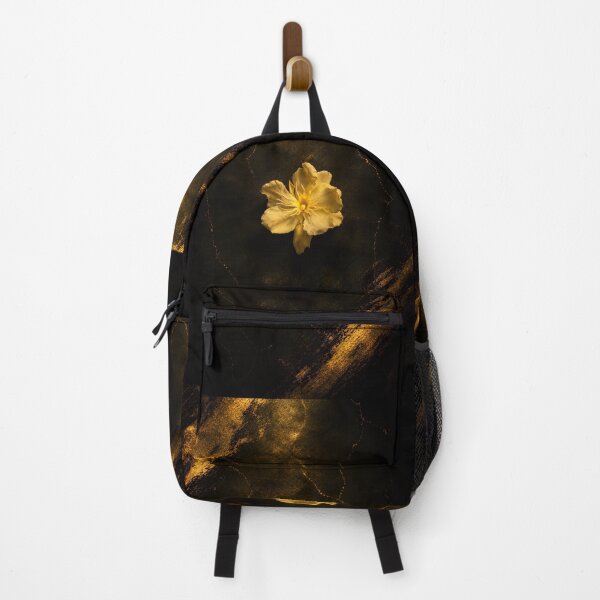 Item preview, Golden Yellow Flower Dark Botanical Art — HamieStudio | Hamie designed and sold by HamieStudio.