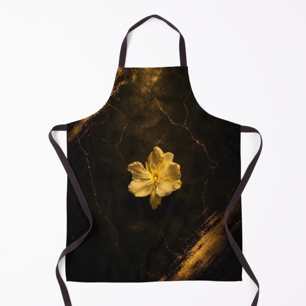 Item preview, Golden Yellow Flower Dark Botanical Art — HamieStudio | Hamie designed and sold by HamieStudio.